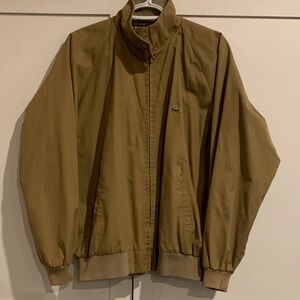 Vintage Lacoste Izod Men's Brown Windbreaker